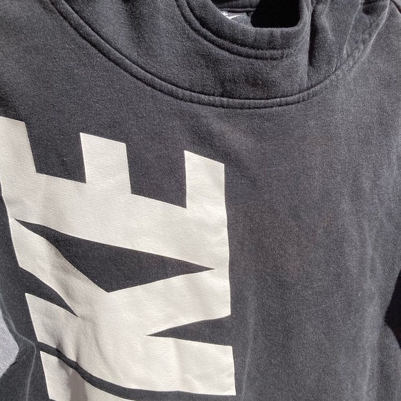 Kid's Nike Black Spell-Out Hoodie XL Round Neck Pocket Active Gym Skateboard - Picture 10 of 13